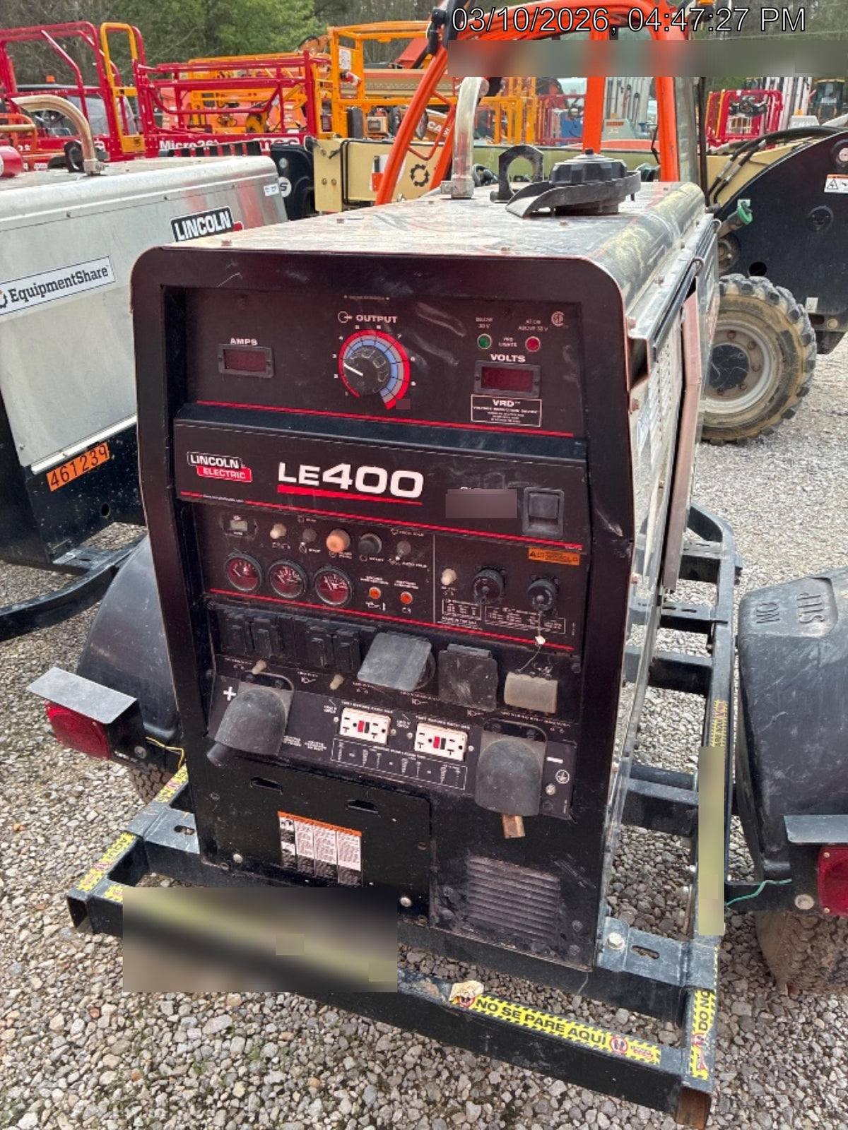 2024 Lincoln Electric LE400 Kubota V1505, Trlr, Cable Rack, Light Kit, ES Decals, T3