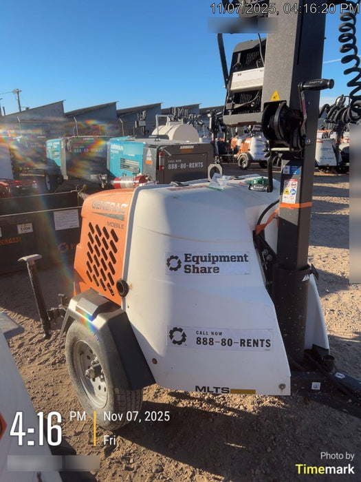 2023 Generac MLT2 Diesel, Flex Switch 120V Input, Powerzone Controller, (4) 320W LED Lights, 4kW Generator, 39.9 Gal Fuel Tank, 2" Ball, T3