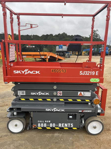 2024 Skyjack SJ3219 Electric Drive, Sld NM Tires, DBcns, RFRails, Power to Platform, T3 + Access Control