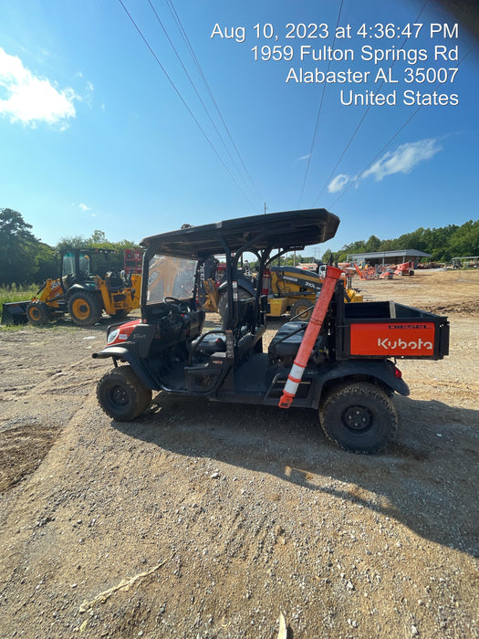 2020 Kubota RTV-X1140WL-H 4 Passenger cart with Plastic canopy, windshield, strobe light, harness, and backup alarm