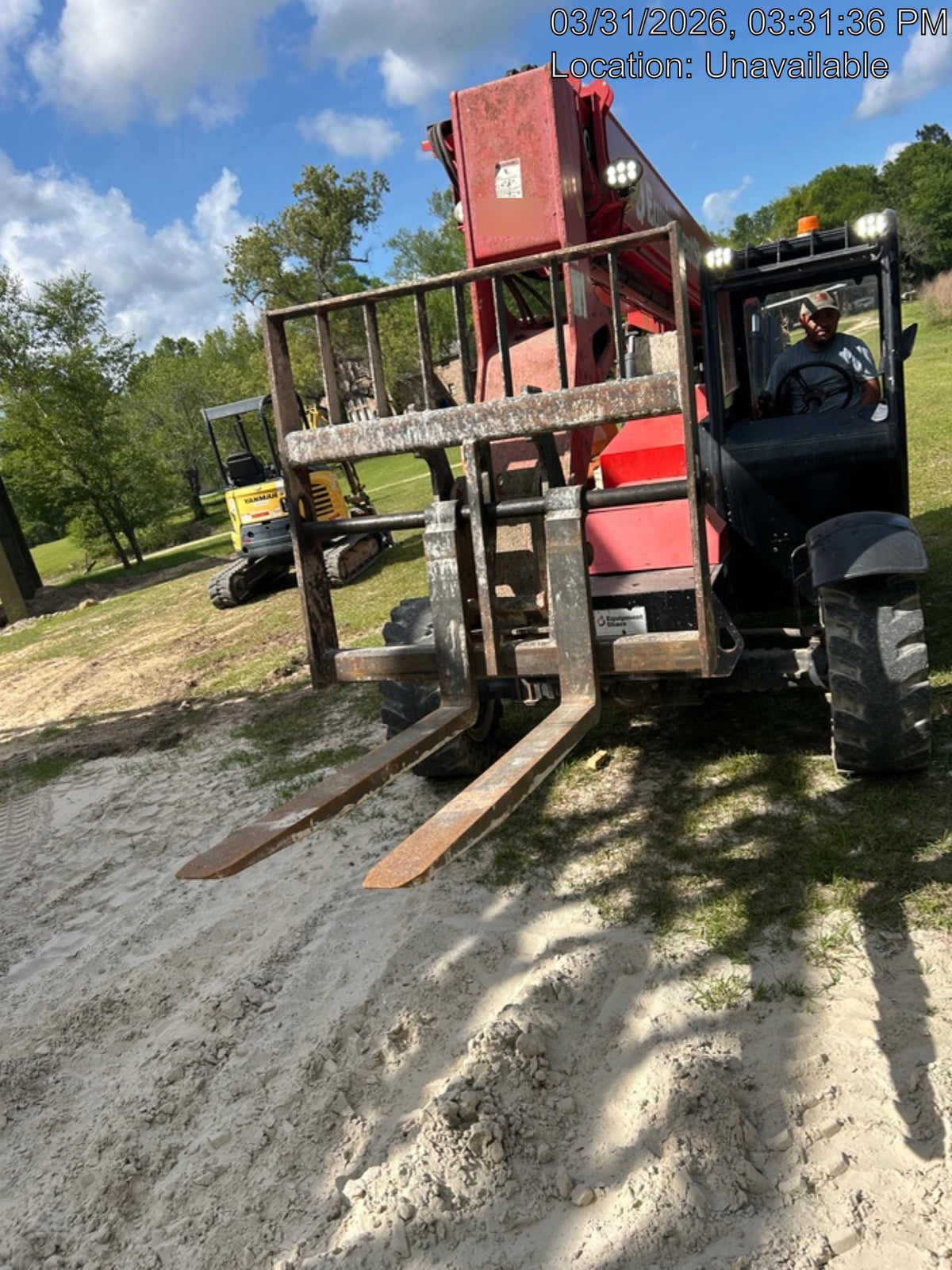 2019 Manitou MTA6034 Canopy, LED Work Lights, Solid Tires, Beacon, Auxiliary Hydraulics 48" Carriage and 48" Forks