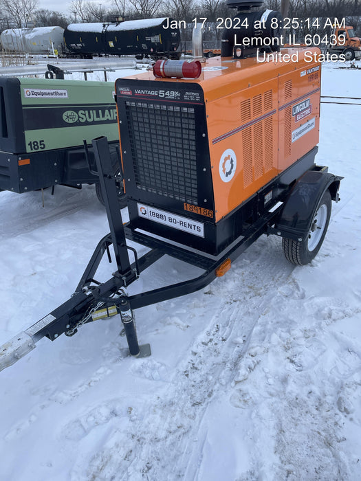 2021 Lincoln Electric Vantage 549X Ready Pak 3, ORANGE (includes trailer, cable rack, fender light kit)