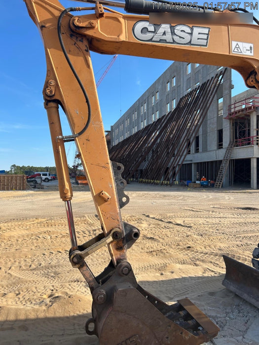 2015 Case CX80C CLOSED CAB, A/C, RUBBER TRACKS PADS, 7'-2" ARM