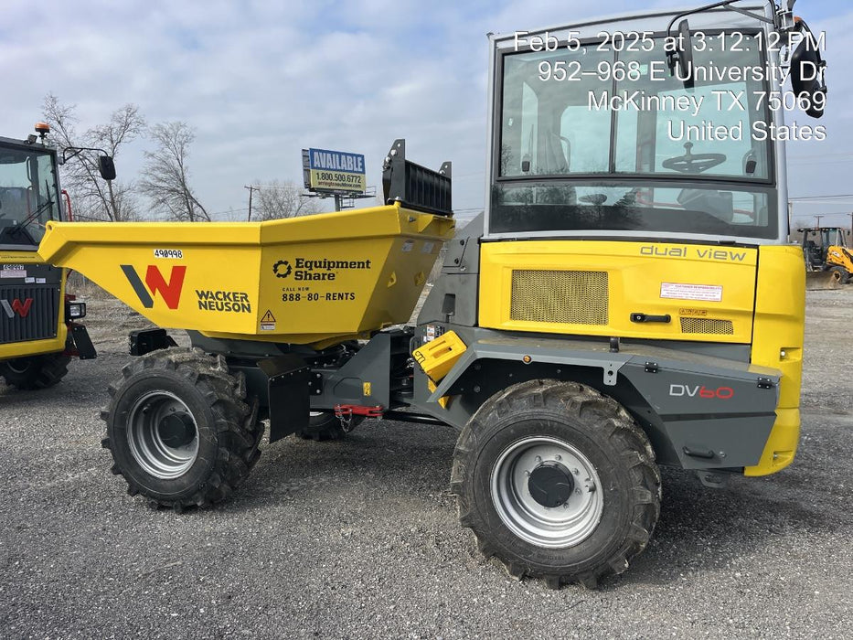 2025 WACKER NEUSON DV604 Cab Standard Tires