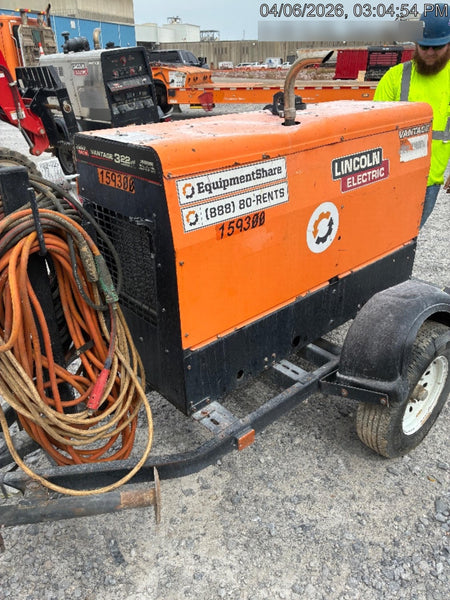 2021 Lincoln Electric Vantage 322 Vantage 322 Ready Pak 3 w/ Decals, ORANGE (includes trailer, cable rack, fender light kit) NO Telematics