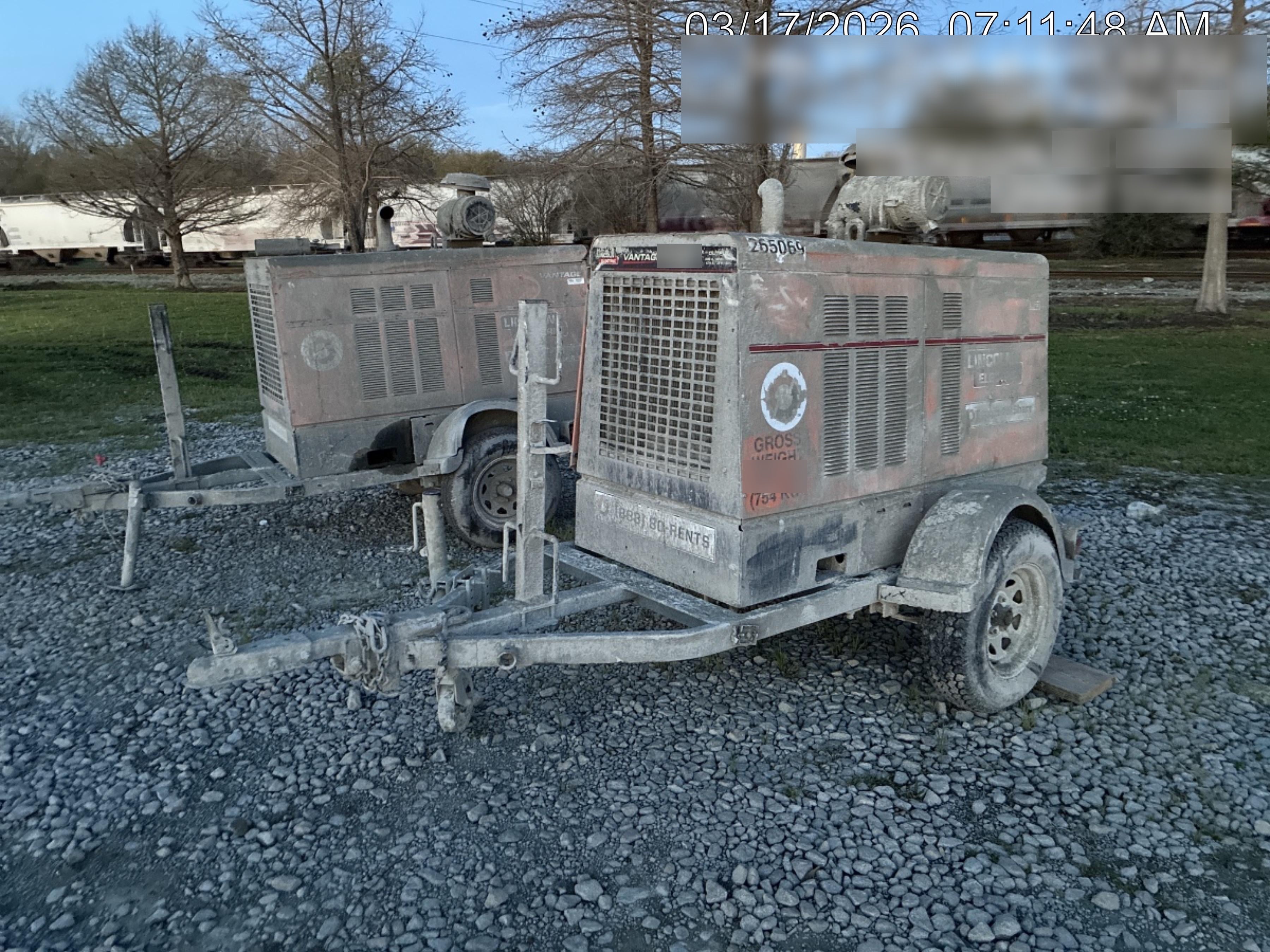 2022 Lincoln Electric Vantage 549X Crosslink Technology, Trailer Mounted, ES Decals, T3