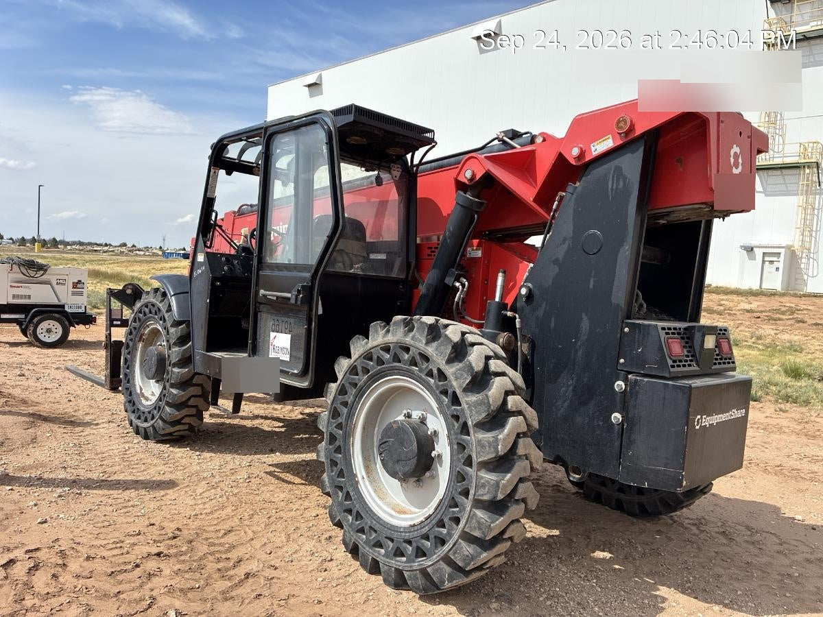 2020 Manitou MTA10055 Cab/Heat/Air, 120 HP, Solid Tires, Work Lights, Lift Hook, Auxiliary Hydraulics w/66" Carriage and 60" Forks