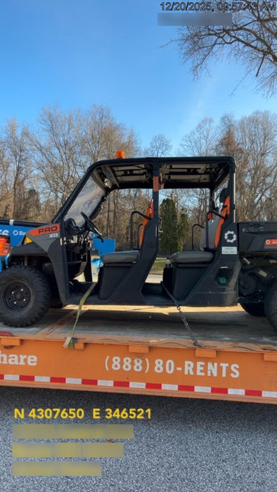 Kubota RTV-X1140W-H Plastic Canopy, Windshield Acrylic Clear, LED Strobe Light, Wire Harness Kit, Back up Alarm