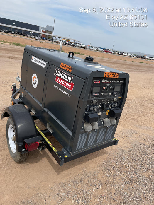 2021 Lincoln Electric Dual Maverick 200/200X Ready Pak 3 (includes trailer, cable rack, fender light kit)