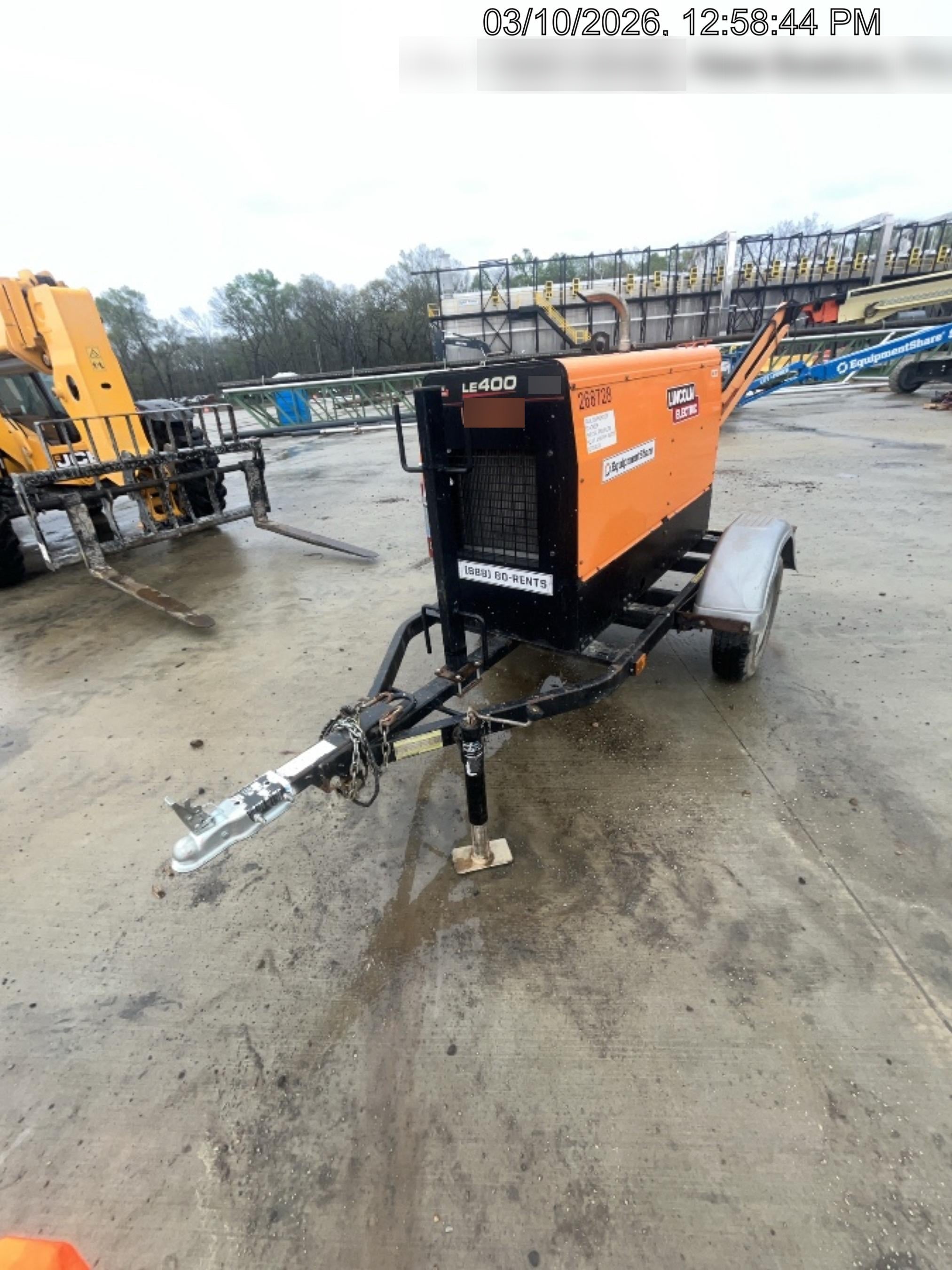 2022 Lincoln Electric LE400 Kubota V1505, Trlr, Cable Rack, Light Kit, ES Decals, T3