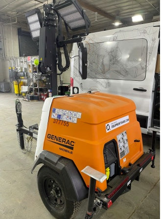 2023 Generac MLT2 Diesel, Flex Switch 120V Input, Powerzone Controller, 
(4) 320W LED Lights, 4kW Generator, 39.9 Gal Fuel Tank, 2" Ball, T3