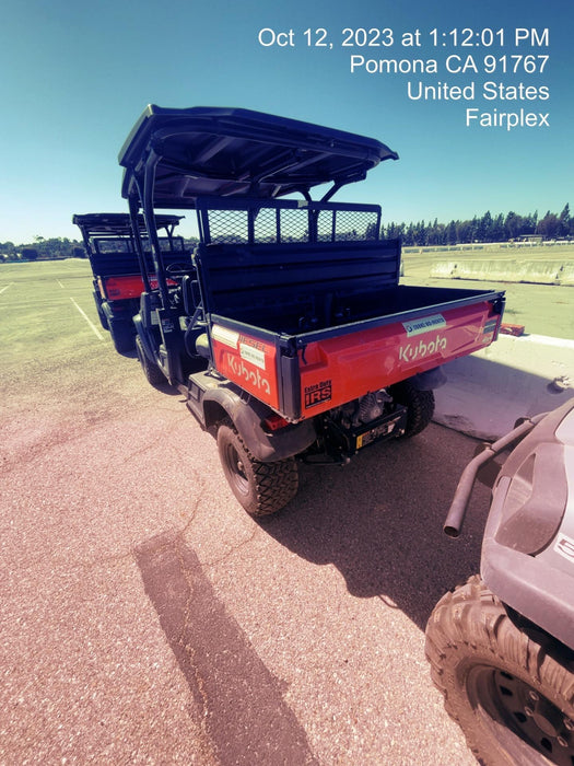 2022 Kubota RTV-X1140W-H Plastic Canopy, Windshield Acrylic Clear, LED Strobe Light, Wire Harness Kit, Back up Alarm