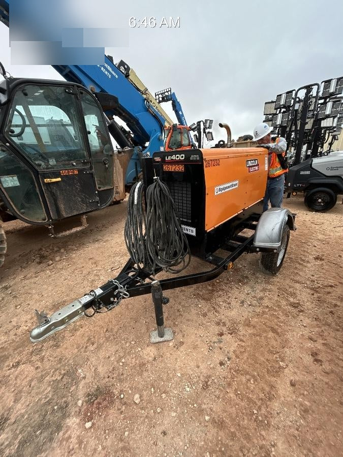 2022 Lincoln Electric LE400 Kubota V1505, Trlr, Cable Rack, Light Kit, ES Decals, T3