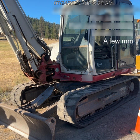 2019 Takeuchi TB290 Cab/Heat/AC Rubber tracks, Dozer blade, Travel alarm, Auxiliary hydraulics Manual QC, Hydraulic thumb, 18", 24", and 36" Buckets