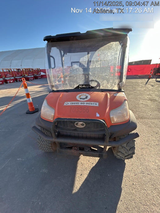 2020 Kubota RTV-X1140W-H 4WD utility cart -LED strobe -Windshield tempered glass -Plastic canopy -Wire harness kit -Backup alarm