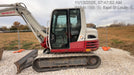 2019 Takeuchi TB290 Cab/Heat/AC Rubber tracks, Dozer blade, Travel alarm, Auxiliary hydraulics w/Manual QC, Hydraulic thumb, 18", 24", and 36" Buckets