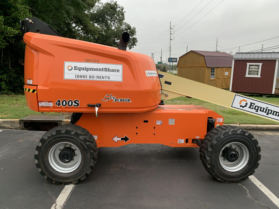 2020 JLG 400S Deutz Diesel, 4wd, FF Tires, Inward Self Closing Gate, Tool Tray, Beacon, 7.5kW Generator
