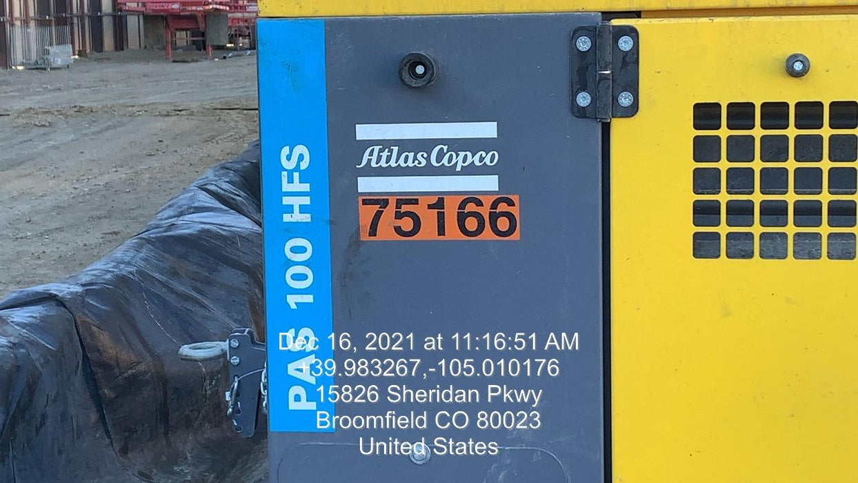 2020 ATLAS COPCO PAS 100 HF CS Enclosed
