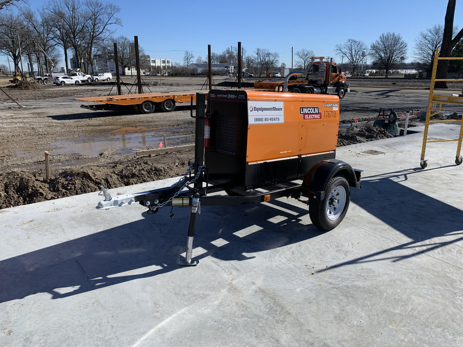 2021 Lincoln Electric Vantage 322 Vantage 322 Ready Pak 3 w/ Decals, ORANGE (includes trailer, cable rack, fender light kit) NO Telematics