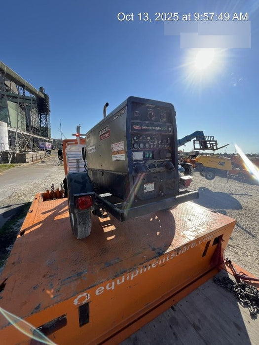 2019 Lincoln Electric Vantage 322 Welder Ready-Pak 3, Two wheel trailer, Fender and Light kit, Cable Rack