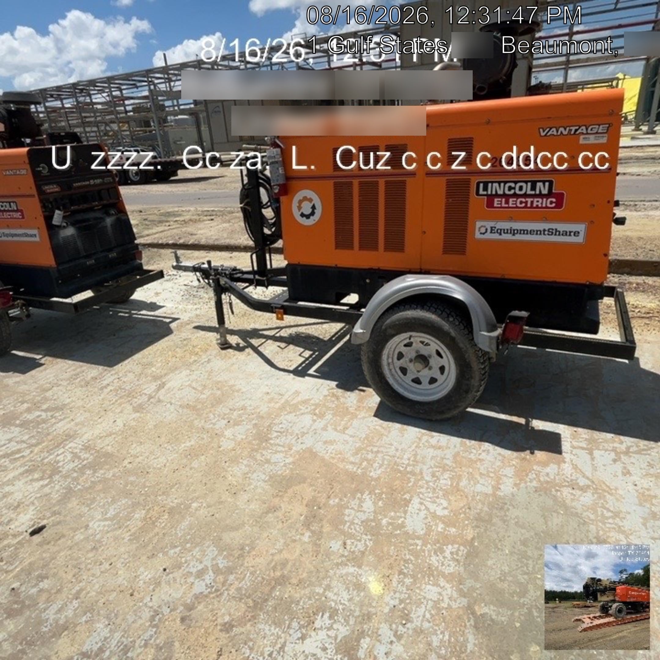 2022 Lincoln Electric Vantage 549X Crosslink Technology, Trailer Mounted, ES Decals, T3