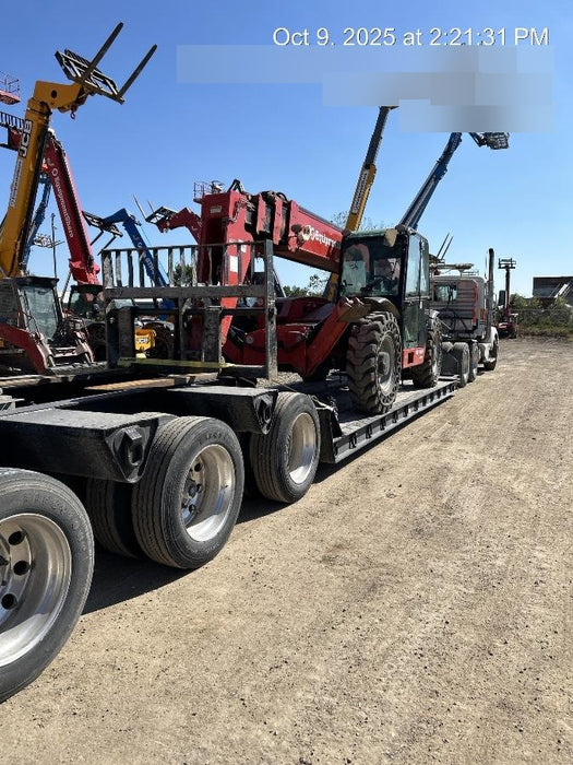 2020 Manitou MTA12055SER3 Cab/Heat/Air, Solid Tires, Amber Strobe, Lift Hook w/66" Carriage, 60" Forks