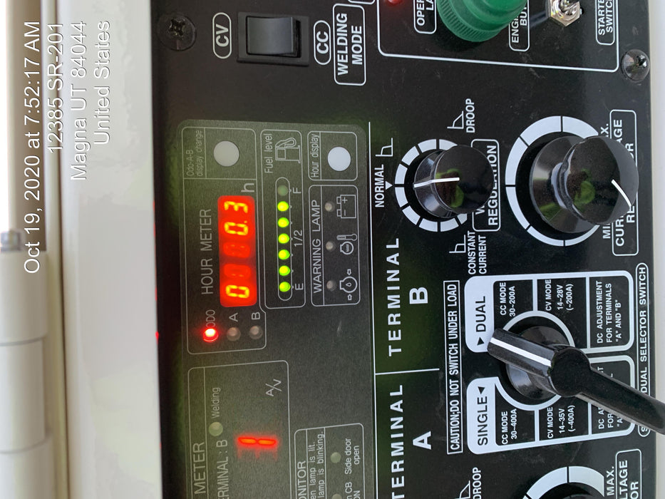 2020 Multiquip DLW400ESA4 400 amp Welder, 14kW, 120/240V, T4F Kubota, Trailer