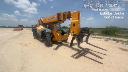 2019 JCB 512-56 109 HP w/CAB/HVAC, Beacon, Aux Hydraulics, Worklights, Solid Tires, 60" Carriage/Forks