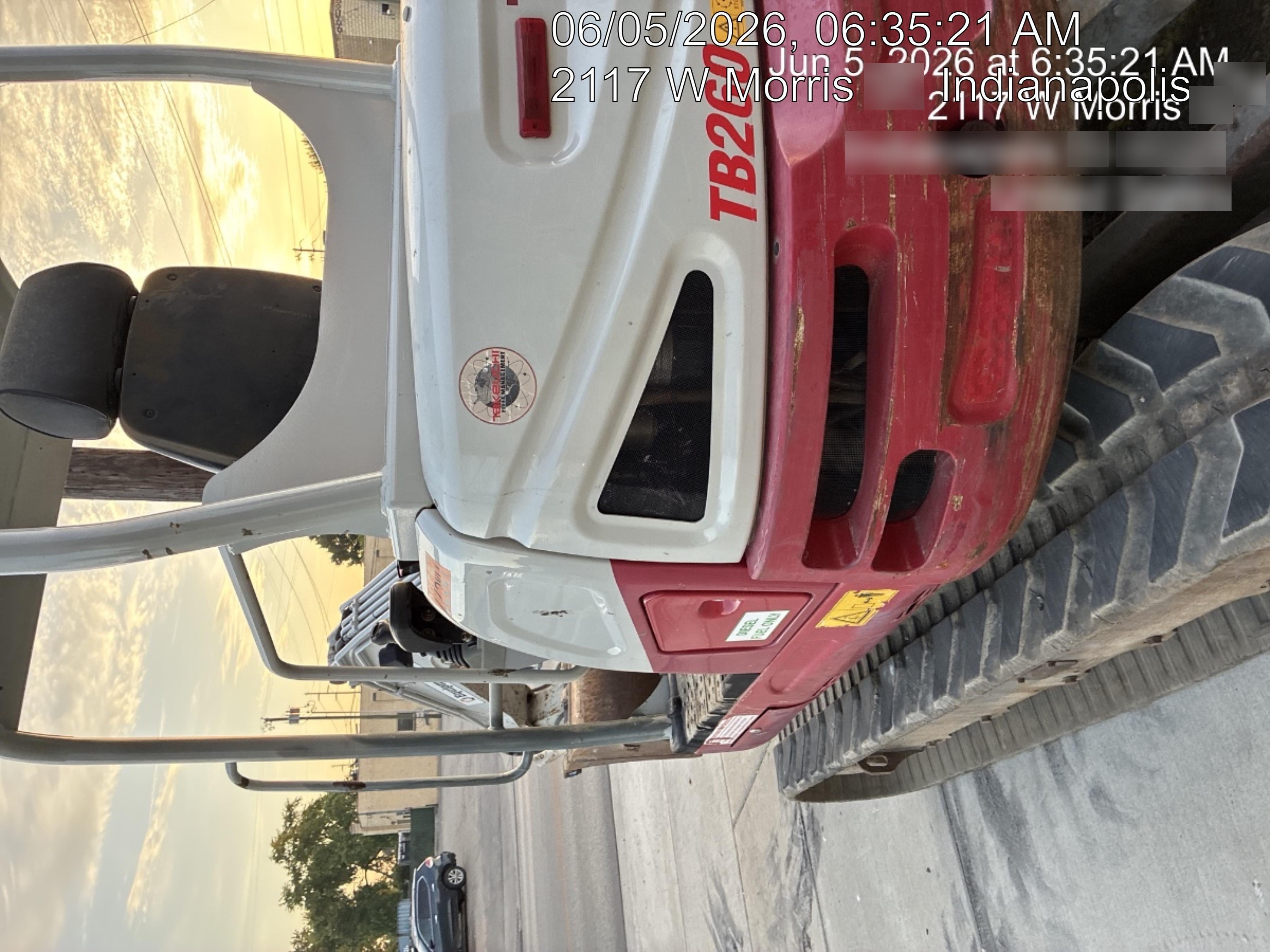2019 Takeuchi TB260 Takeuchi TB260 Canopy w/Rubber Tracks, Auxiliary Hydraulics, Standard Blade, Manual QC