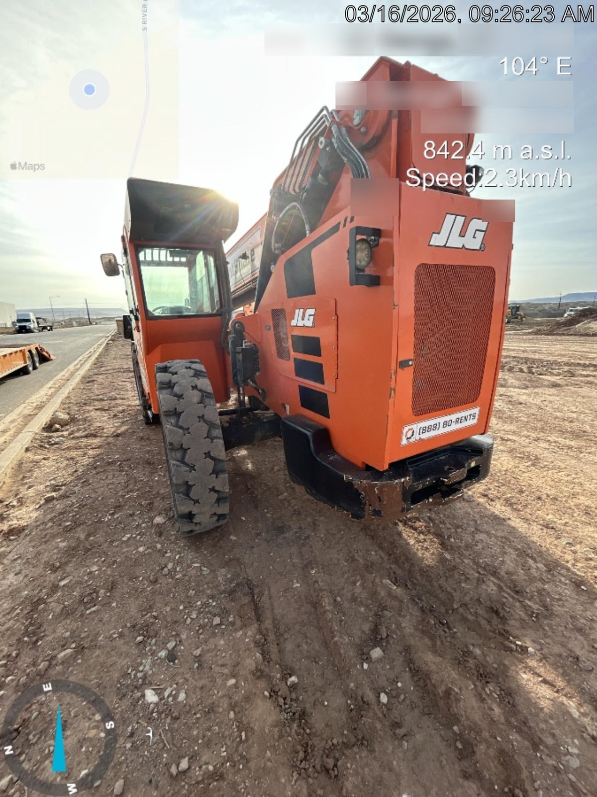 2020 Skytrak 10054 Cab/Heat/Air, Solid Tires, Work Lights, Beacon, Aux Hydraulics, Back up Alarm, Lifting Eye, ES Decals