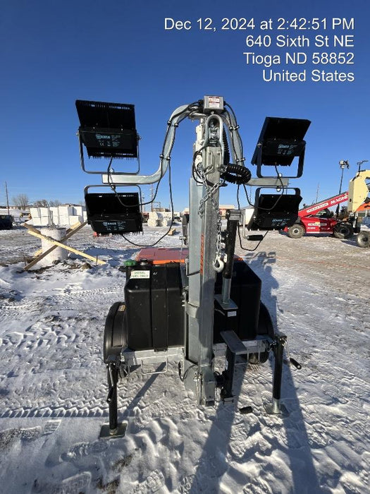 2024 Wanco WLTT-4MM4K Diesel, Deep Sea Controller, Shore Power Plug, Auto Start, (4) 350W LED Floodlights, 4kW Generator, 60 Gal Fuel Tank, 2" Ball, T3