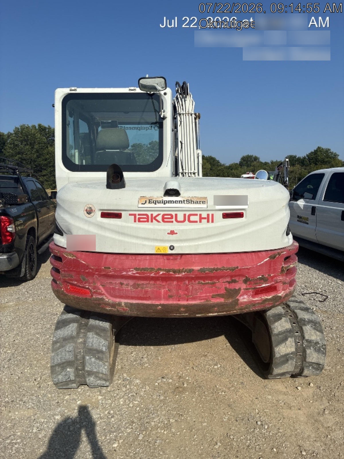 2019 Takeuchi TB290 Cab/Heat/AC Rubber tracks, Dozer blade, Travel alarm, Auxiliary hydraulics w/Manual QC, Hydraulic thumb, 18", 24", and 36" Buckets