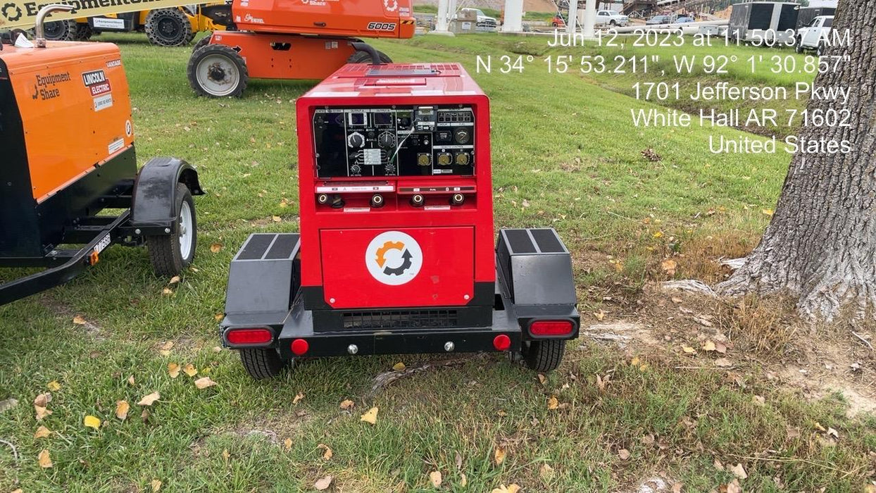 2023 Shindaiwa DGW400MDL Kubota D902 Engine, 23 HP, Dual Op Welder, Wire, Arc, Droop Stick, Tig, and CC Stick Functionality, Simulphase, 3 Phase and 1 Phase Gen Output, Single Axle NB Trlr, Slr Trckl Chrg 12V 12W, Fire Ext