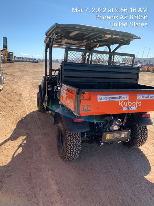 2022 Kubota RTV-X1140W-H Plastic Canopy, Windshield Acrylic Clear, LED Strobe Light, Wire Harness Kit, Back up Alarm