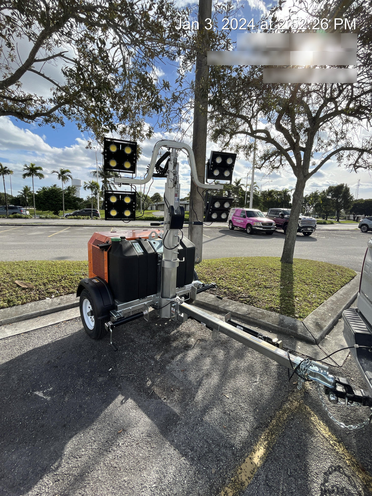 2023 Wanco WLTT-4MM4K Diesel, Deep Sea Controller, Shore Power Plug, Auto Start, (4) 350W LED Floodlights, 4kW Generator, 60 Gal Fuel Tank, 2" Ball, T3