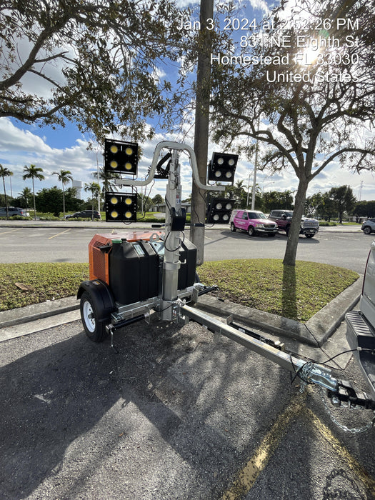 2023 Wanco WLTT-4MM4K Diesel, Deep Sea Controller, Shore Power Plug, Auto Start, (4) 350W LED Floodlights, 4kW Generator, 60 Gal Fuel Tank, 2" Ball, T3