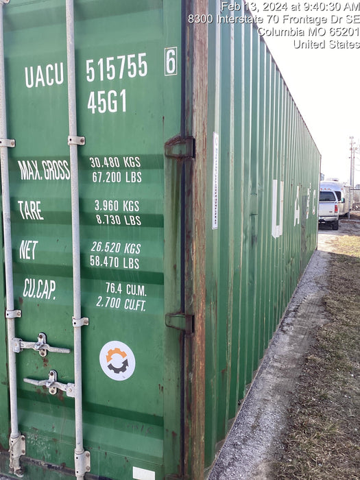 2023 CONEX Storage Container 8'x8'x40'