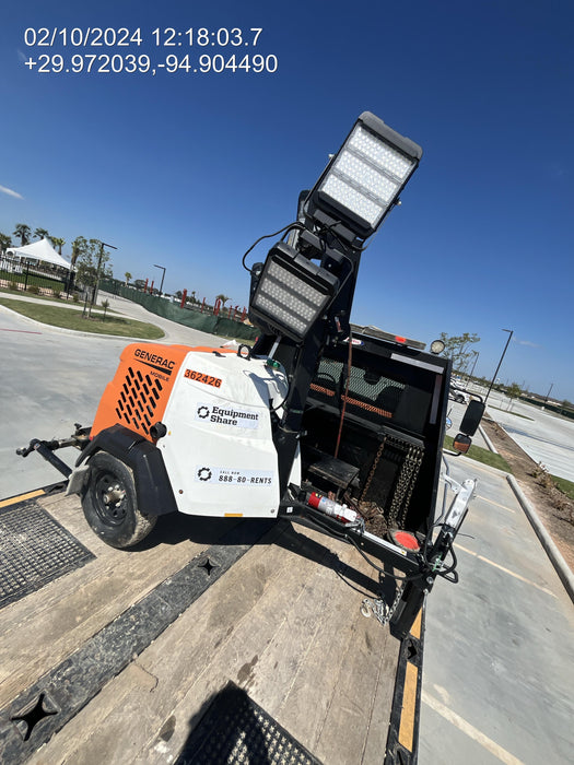 2023 Generac MLT2 Diesel, Flex Switch 120V Input, Powerzone Controller, 
(4) 320W LED Lights, 4kW Generator, 39.9 Gal Fuel Tank, 2" Ball, T3