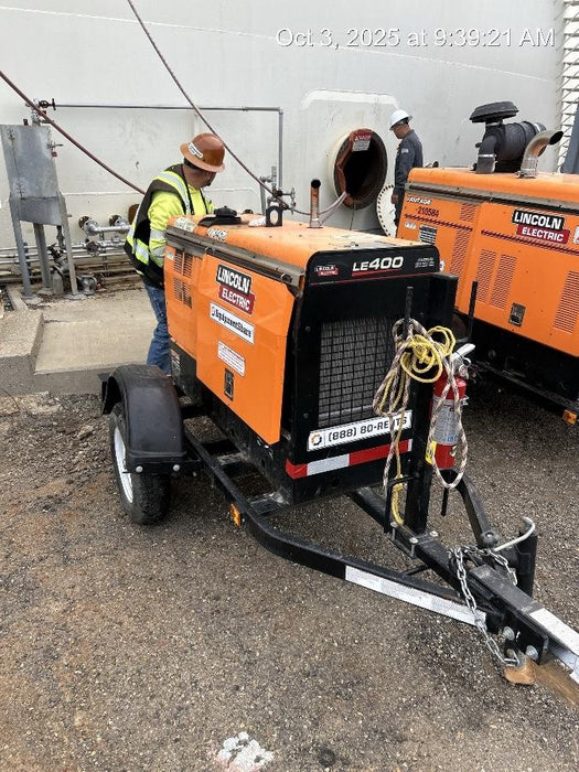 2022 Lincoln Electric LE400 Kubota V1505, Trlr, Cable Rack, Light Kit, ES Decals, T3