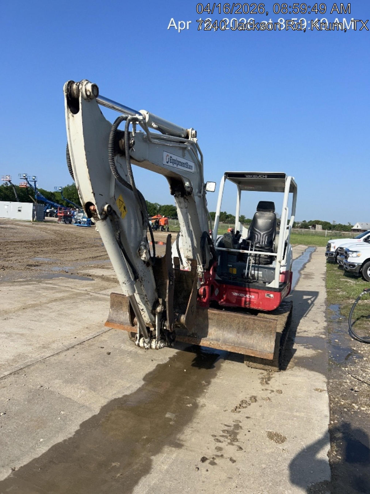 2019 Takeuchi TB260 Takeuchi TB260 Canopy w/Rubber Tracks, Auxiliary Hydraulics, Standard Blade, Manual QC