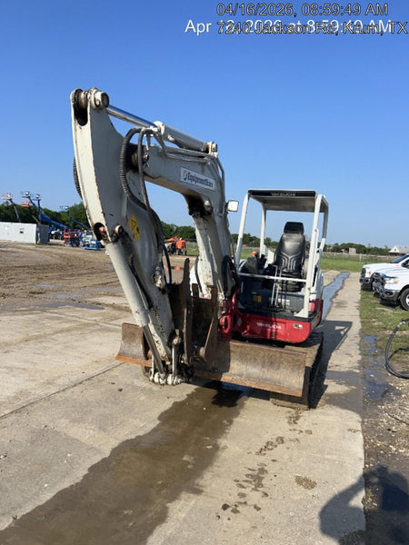 2019 Takeuchi TB260 Takeuchi TB260 Canopy w/Rubber Tracks, Auxiliary Hydraulics, Standard Blade, Manual QC