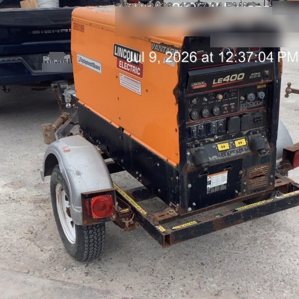 2022 Lincoln Electric LE400 Kubota V1505, Trlr, Cable Rack, Light Kit, ES Decals, T3