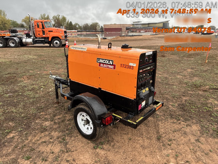 2021 Lincoln Electric Vantage 322 Vantage 322 Ready Pak 3 w/ Decals, ORANGE (includes trailer, cable rack, fender light kit) NO Telematics
