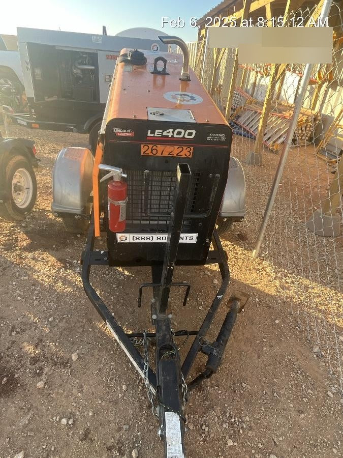 2022 Lincoln Electric LE400 Kubota V1505, Trlr, Cable Rack, Light Kit, ES Decals, T3