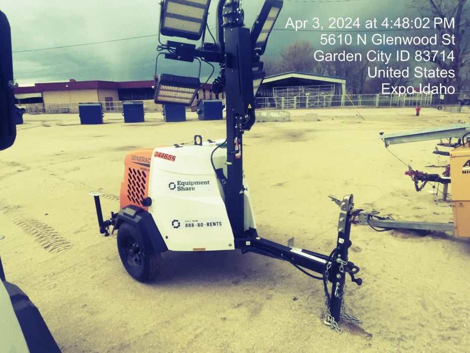 2023 Generac MLT2 Diesel, Flex Switch 120V Input, Powerzone Controller, (4) 320W LED Lights, 4kW Generator, 39.9 Gal Fuel Tank, 2" Ball, T3