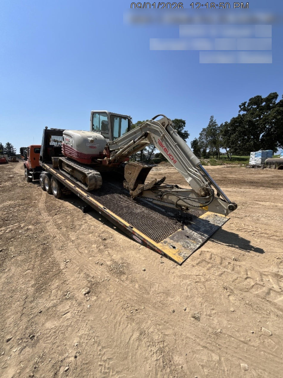 2019 Takeuchi TB290 Cab/Heat/AC Rubber tracks, Dozer blade, Travel alarm, Auxiliary hydraulics w/Manual QC, Hydraulic thumb, 18", 24", and 36" Buckets