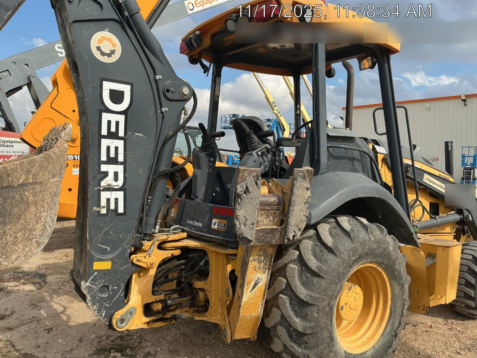 2019 John Deere 310LEP 4WD, Canopy, Standard dipper, ISO Controls, Rear Auxiliary Hydraulics w/Manual QC, Buckets: 12”, 18”, and 24”