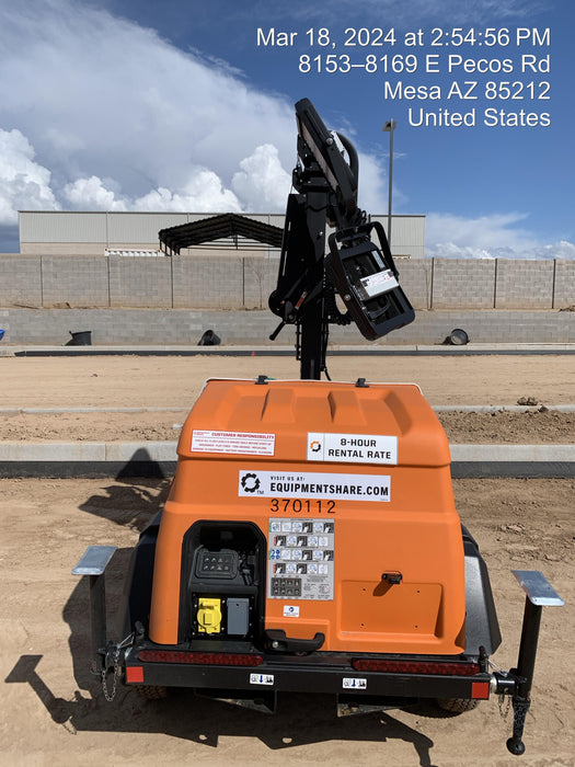 2023 Generac MLT2 Diesel, Flex Switch 120V Input, Powerzone Controller, 
(4) 320W LED Lights, 4kW Generator, 39.9 Gal Fuel Tank, 2" Ball, T3