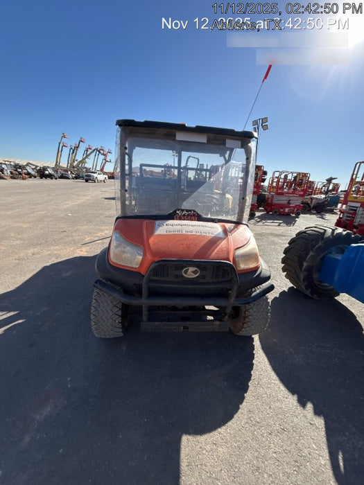 2020 Kubota RTV-X1140W-H 4WD utility cart -LED strobe -Windshield tempered glass -Plastic canopy -Wire harness kit -Backup alarm