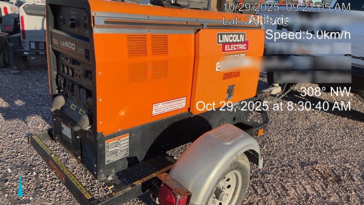 2022 Lincoln Electric LE400 Kubota V1505, Trlr, Cable Rack, Light Kit, ES Decals, T3